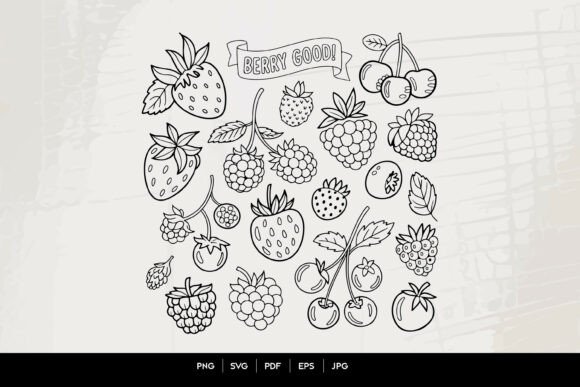 A Berry Fruit SVG Bundle for Crafting & Graphics