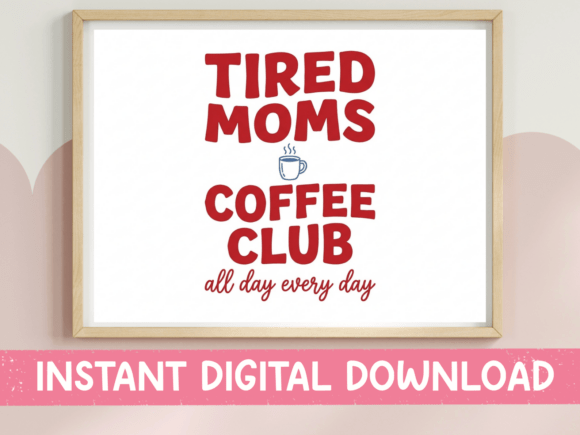 A Bold Embroidery Review: Tired Moms Coffee Club