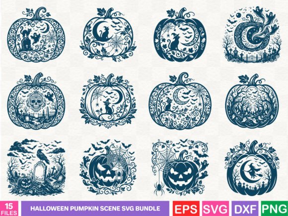 A Brand Designer’s Review of Halloween Pumpkin Scene Graphics