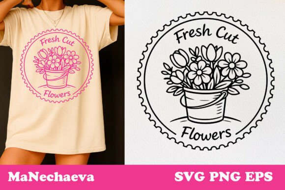 A Fresh, Vintage Stamp Design for Embroidery Projects