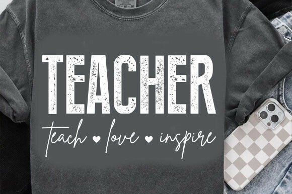 A Fun, Punny Teacher Graphic for T-Shirt Designs & Content