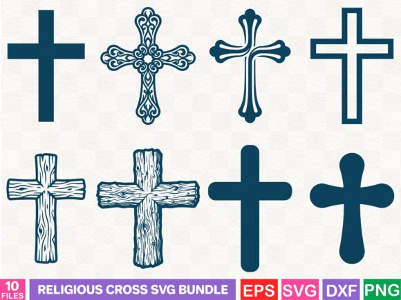 A Religious Cross SVG Bundle for Illustrations and Graphics