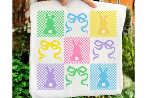 A Retro Checkered Bunny for Your Crafting and T-Shirt Designs