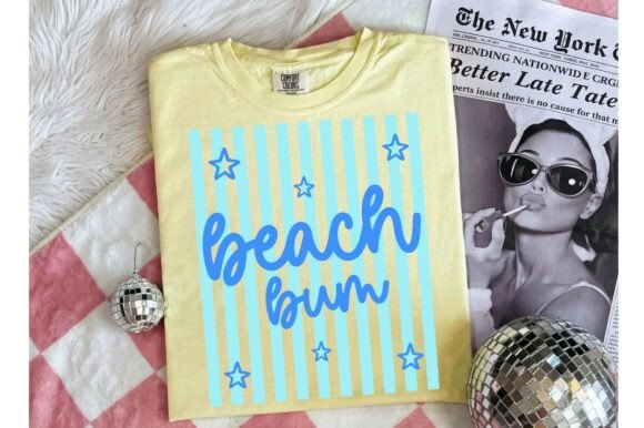 Beach Bum SVG Graphics for Summer T-Shirt Designs