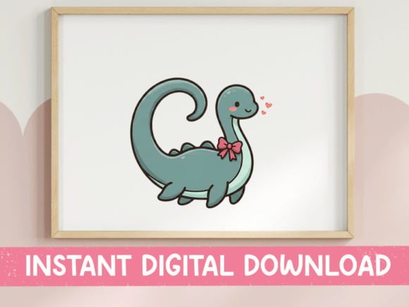 Cutting, Printing & Selling with Cute Dino Kawaii Graphics
