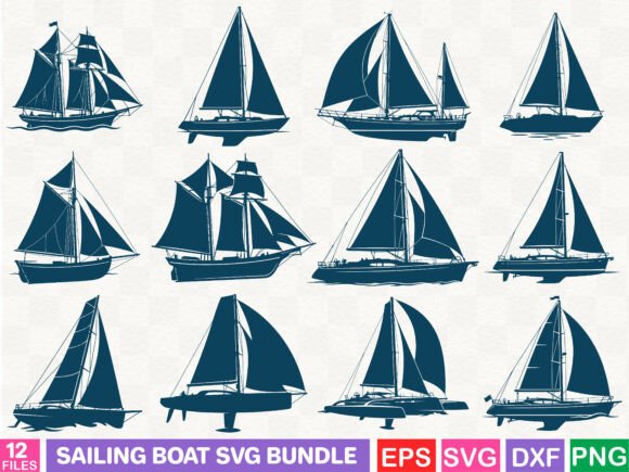 Essential Graphics for Crafters: The Sailing Boat SVG Bundle