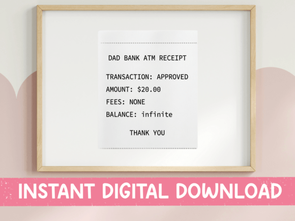 Evaluating Dad Bank ATM Receipt Graphics for Brand Packaging
