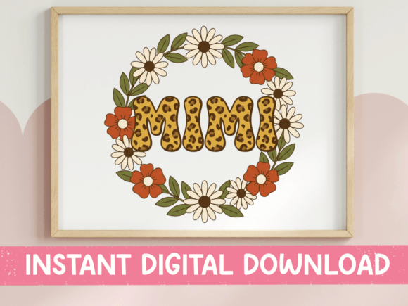 Mimi Leopard Wreath: A Bold Asset for T-Shirt Graphics