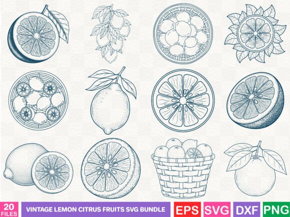 Vintage Lemon Graphics: A Crafter's SVG Review